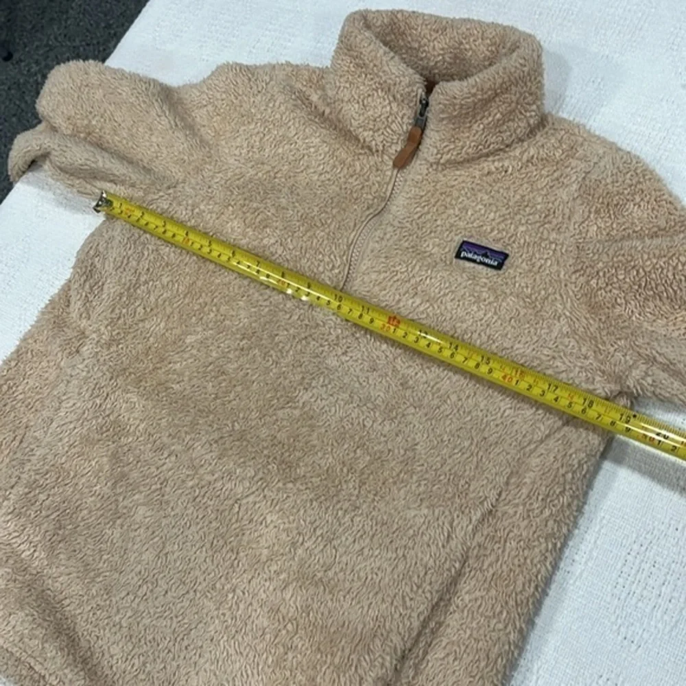Patagonia kids XL size 14 Kids' Los Gatos 1/4-Zip Fleece Creamy, beige‎ color